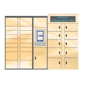 China Smart Vegetable Refrigerated Locker Electronic Cabinet Cold Rolled Steel wholesale