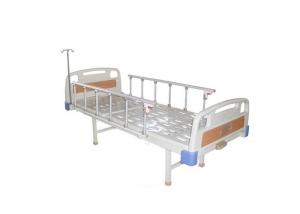 China Backrest Adjustable Single Crank Medical Hospital Bed Aluminum Railing (ALS-M105) on sale