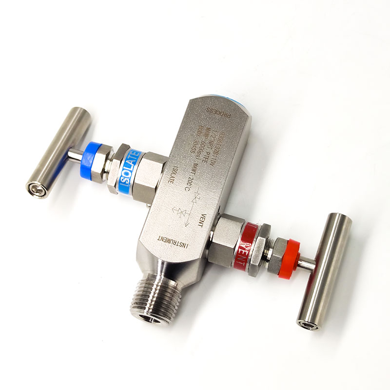 304 Stainless Steel Internal Thread Two Valve Group Integrated Instrument