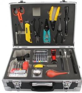 China Compact Field Fusion Fiber Optic Splicing Tool Kit With 3.5M Tape Measure wholesale