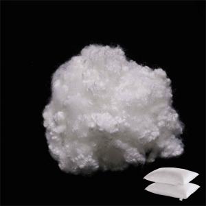Regenerated Polyester Staple Fiber Customized Crimp 32mm For Pillows Filling