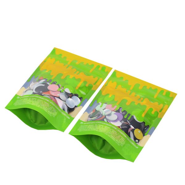 High Quality Plastic Herb Packaging Child Resistant Smell Proof Bag Mylar Bag Custom Tobacco Pouch