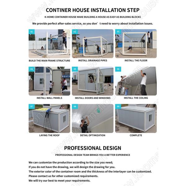 Tempoary Flat Pack Container House Prefab Buildings