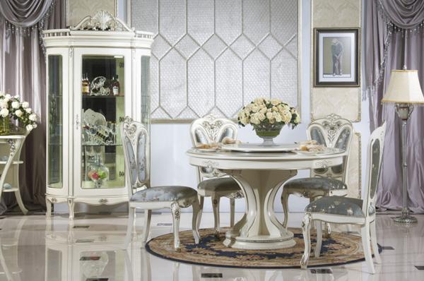 Quality OEM ODM White Gray Dining Room Table & Chair Sets Hotel Restaurant Furniture for sale