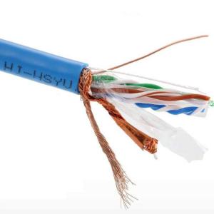 China SFTP Cat6 Copper Network Cable Outdoor Shielded PVC And PE Jacket on sale