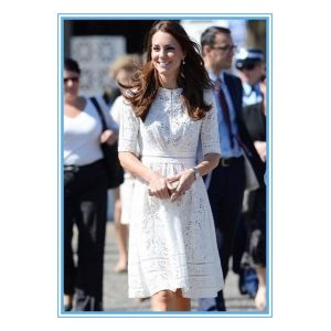 European Summer Fashion Elegant White Lace Cotton Dress Pattern Wholesale