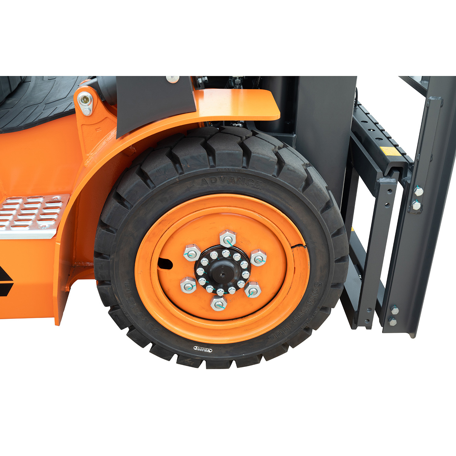 3000kg 3500kg All Wheel Drive Forklift Triple Mast Diesel Forklift