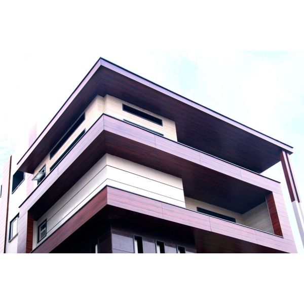 wood veneer aluminum composite panel for exterior cladding and facade