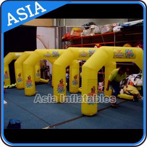 China Yellow Inflatable Arch With Removable Banner For Promotion wholesale