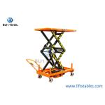 China Q345B Mobile Scissor Lift Platform Table 2000mm 1000kg for sale