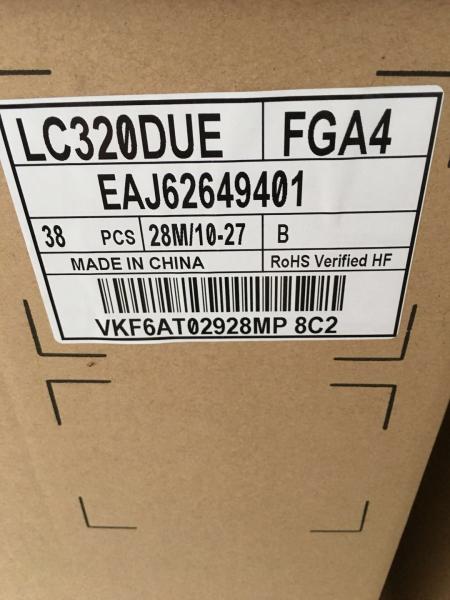 Quality Antiglare Treatment 1920*1080 LCD TV Panel LC320DUE-FGA4 Voltage Supply 12.0V for sale