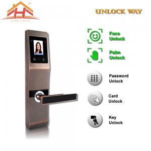 China Face And Fingerprint Entry Door Lock With With Anti Peephole Structure on sale