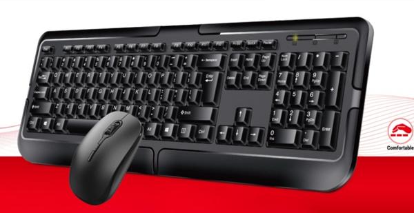 Quality 500g Lightweight 2.4G Wireless 105-key Layout 5 Million Key Life Multi-language Support Keyboards Mouse Combos For Internet Cafés And Home Backup for sale