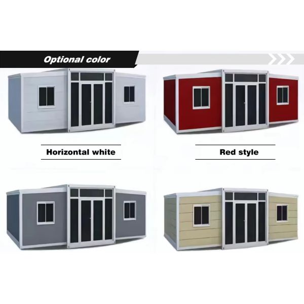 Q235 steel frame Expandable Container House With 2/3 Bedroom Luxury Villas Hotel House For Sales