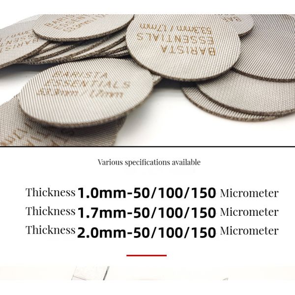 Stainless Steel Coffee Puck Screen 58mm Espresso Filter Gasket for Stocked Coffee and Tea