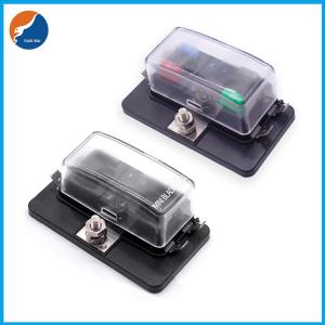 4 Pole Regular Standard Auto Automotive Car Blade Fuse Block With Quick Connect Terminals