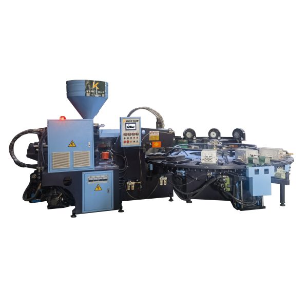 Rotary PVC Sole Injection Machine 380V / 220V TPU Injection Molding Machine European Standard