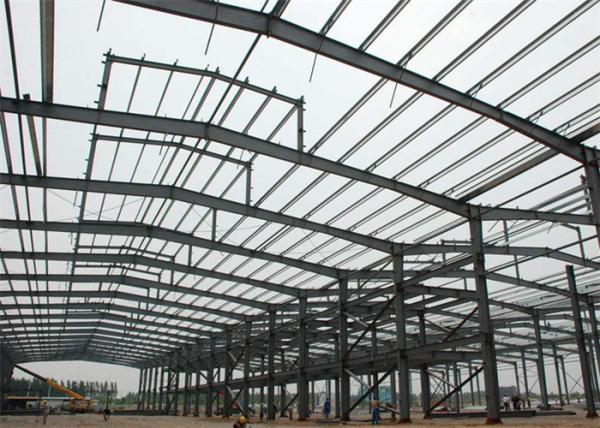 Quality Lightweight Steel Frame Construction , Free Designs Prefabricated Metal Buildings for sale