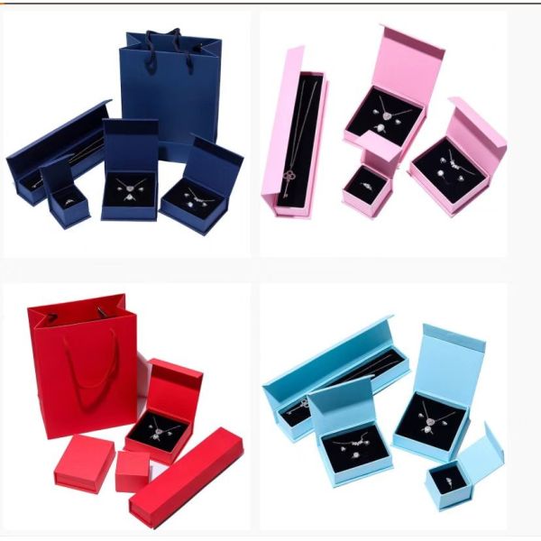 ODM Bracelet Necklace Box Jewelry Packaging Pouch Flip Top Magnetic Jewelry Gift Boxes