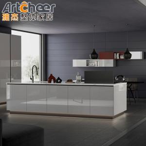 China Space - Saving Design Modular Kitchen Cupboards With Soft Close Hinges And Accessories on sale