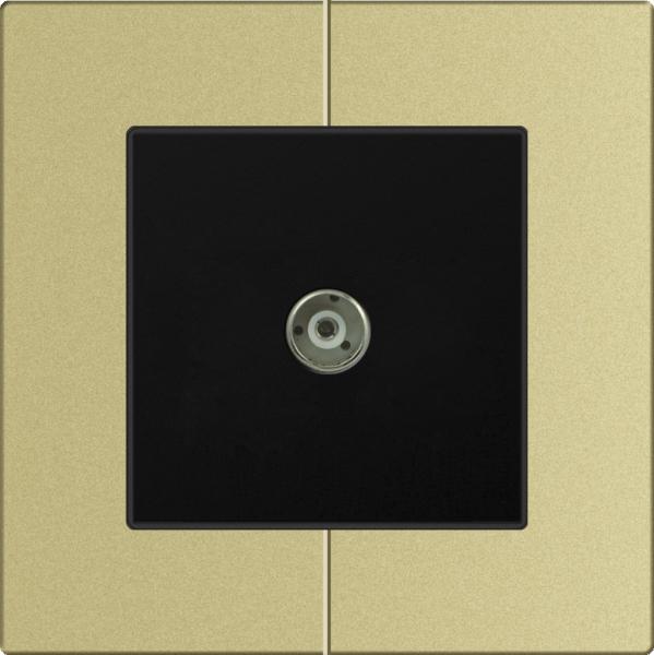 Quality D9 aluminum Multimedia Wall Socket , Satellite Digital Tv Aerial Socket for sale