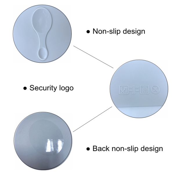 Soft FDA Food Grade Free Custom Shape Kids Dinner Plate Silicone Baby Placemat