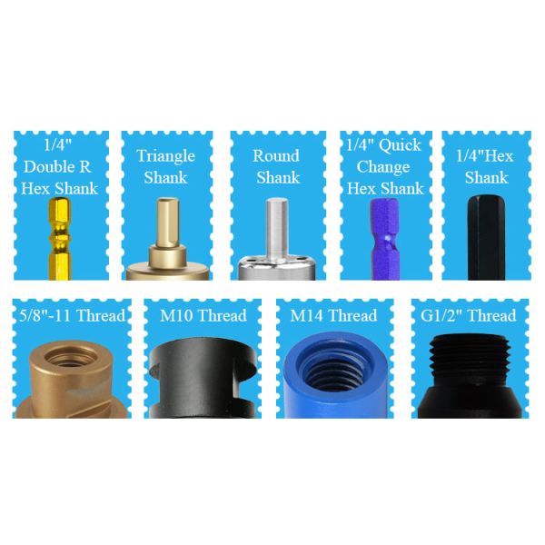 8 10 Mm M14 Vacuum Brazed Diamond Core Drill Bits For Porcelain Tile Granite Masonry