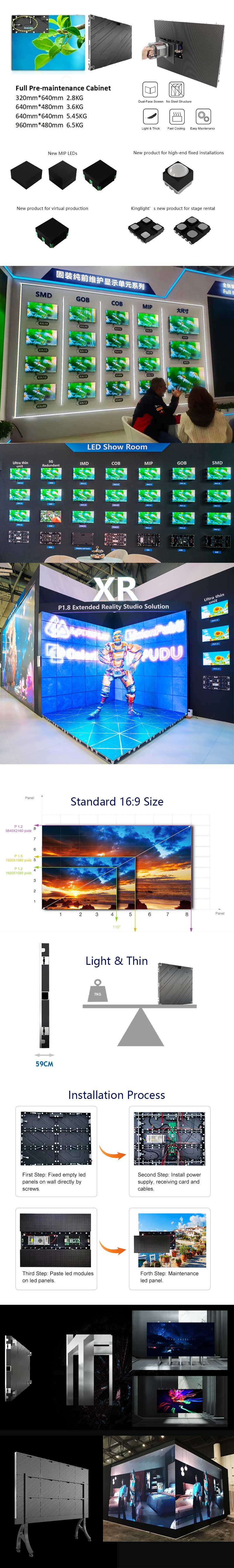UHD Indoor Large LED Display Video Wall P1.2 P1.5 P1.6 P1.8 P2 P2.5 P2.6 P2.9 ODM Supply