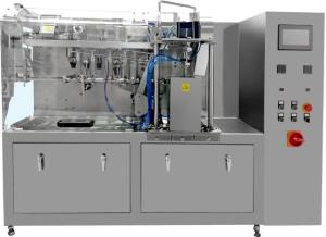 China Rotary High Speed Pouch Packing Machine , Preformed Vacuum Zipper Pouch Packing Machine on sale