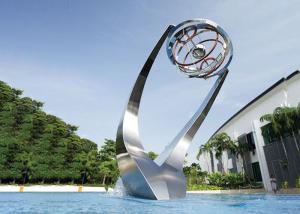 China Modern Matt Stainless Steel Water Feature Fountain Corrosion Stability wholesale