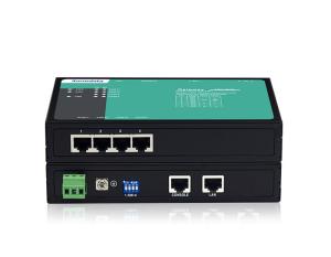 4 Serial Ports Modbus Ethernet Gateway 9/12~48VDC Input Power CE Certificated