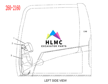 157-3198 260-2160 Excavator Accessories Carter 312C 320C 315C 330C Display LCD Module