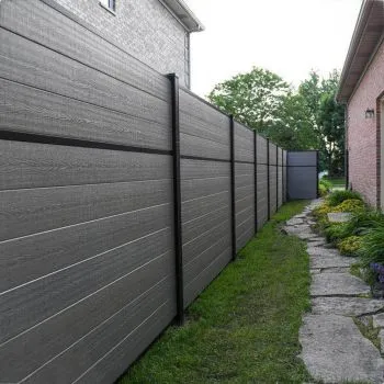 Garden European Market Wpc Fence Boards Modern Wood Plastic Composite Fence Panels