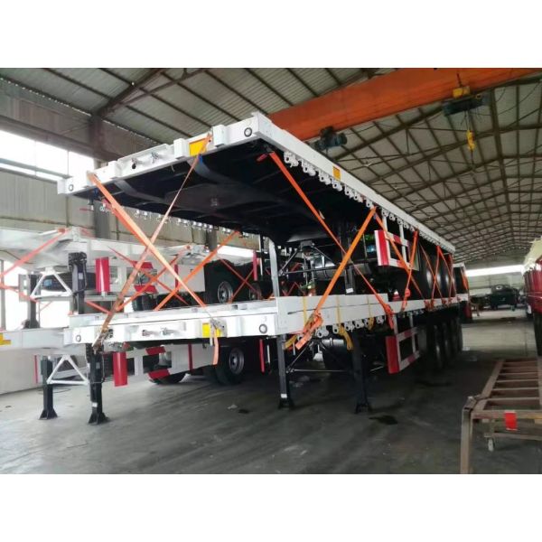 Three-Axle 40-Foot Container Transport Flatbed Semi-Trailer Multi-Purpose Flatbed Semi-Trailer