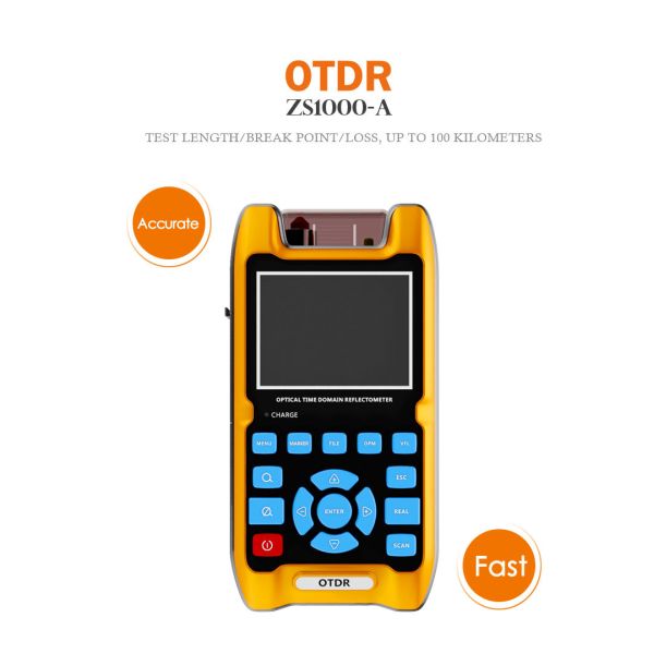 ZS1000-A OTDR Testing Machine Multifunctional 3.5 inch LCD Display