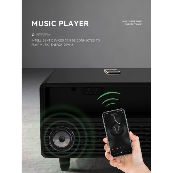 Smart Coffee Table with Charging Function The Perfect Addition to Your Summer 2024 Setup