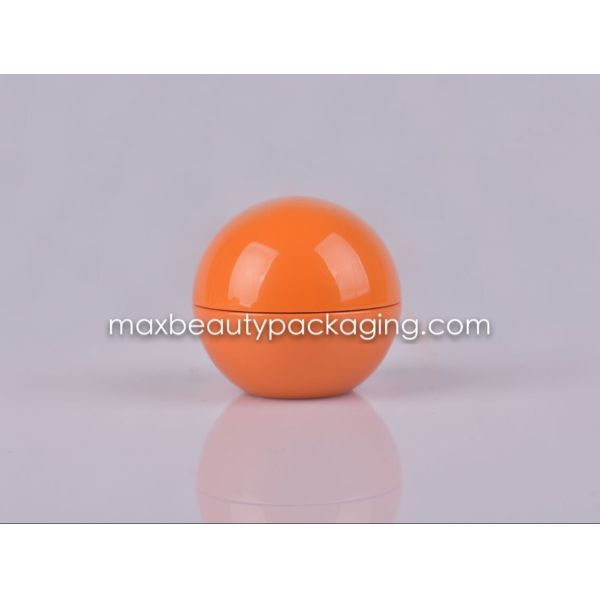 ball shape pp cream jar 80g different size available plastic cosmetic packaging cream jar plastic bottle