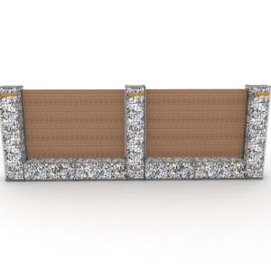 China Galvanized 50x100mm 4mm Garden Gabion Baskets wholesale