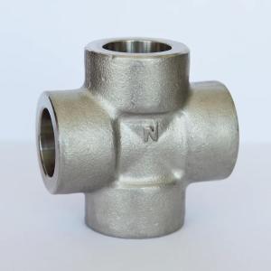 Threaded Cross Pipe Fitting With Polished Finish Female End Connection Type