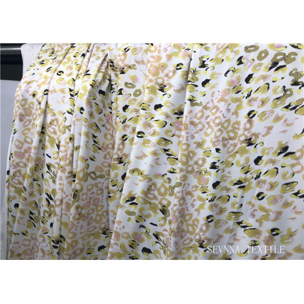 Mini Floral Printed Bikini Fabric Material , 180gsm Lycra Bathing Suit Fabric