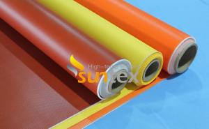 China Thermal Insulation Silicone Coated Fiber Glass Fabrics Cloth For Blanket Panel Cover on sale