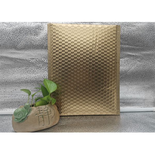 Padded Multi Size Bubble Mailing Bag Gold Aluminum For Gift usage
