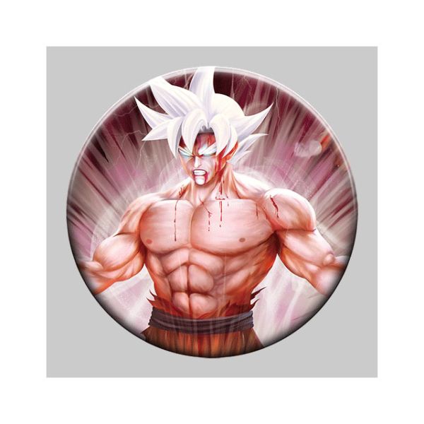 Round 5x5cm 3D Flip Lenticular Anime Pins With Goku