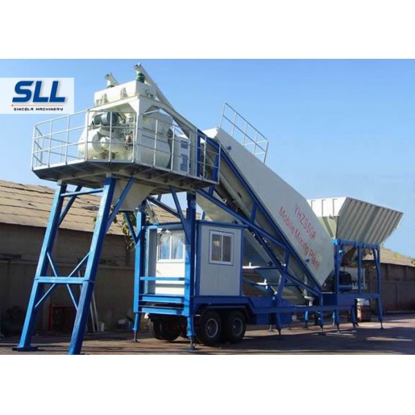Mobile Concrete Batching mixing plant