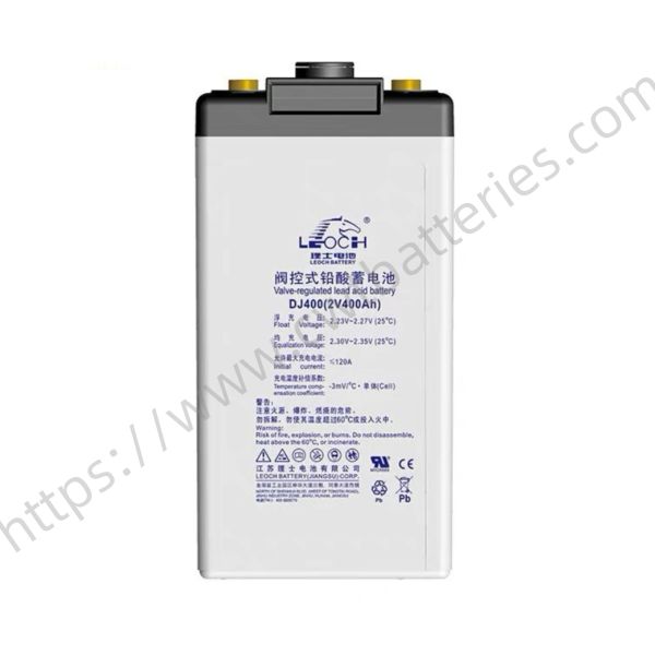 Leoch DJ400 Valve Regulated Sealed Lead Acid Battery 2V 400Ah VRLA UPS Batteries for Communication Solar