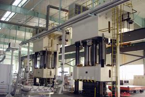 SMC Basin Compression Molding Press Equipment Four Column Structure
