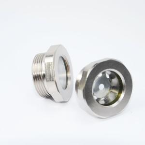 China Customized Hermetically Sealed Sight Glass 8mm 1215 Steel Material wholesale