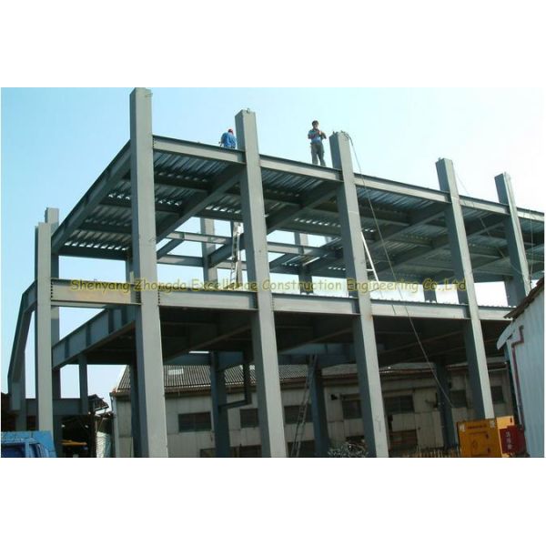 Fire Proof Two Story Steel Garage Buildings With Provide Design Drawing