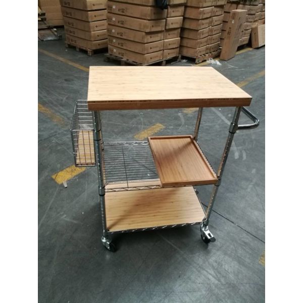 metal/ wood kitchen carts , Shelving, Carts & Racks | Wire Shelves Wire Shelving China