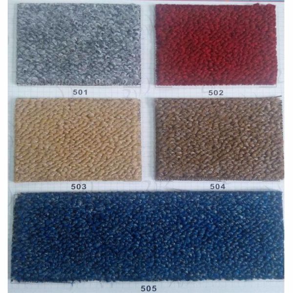 Stock plain level loop pile wall to wall polypropylene carpet roll